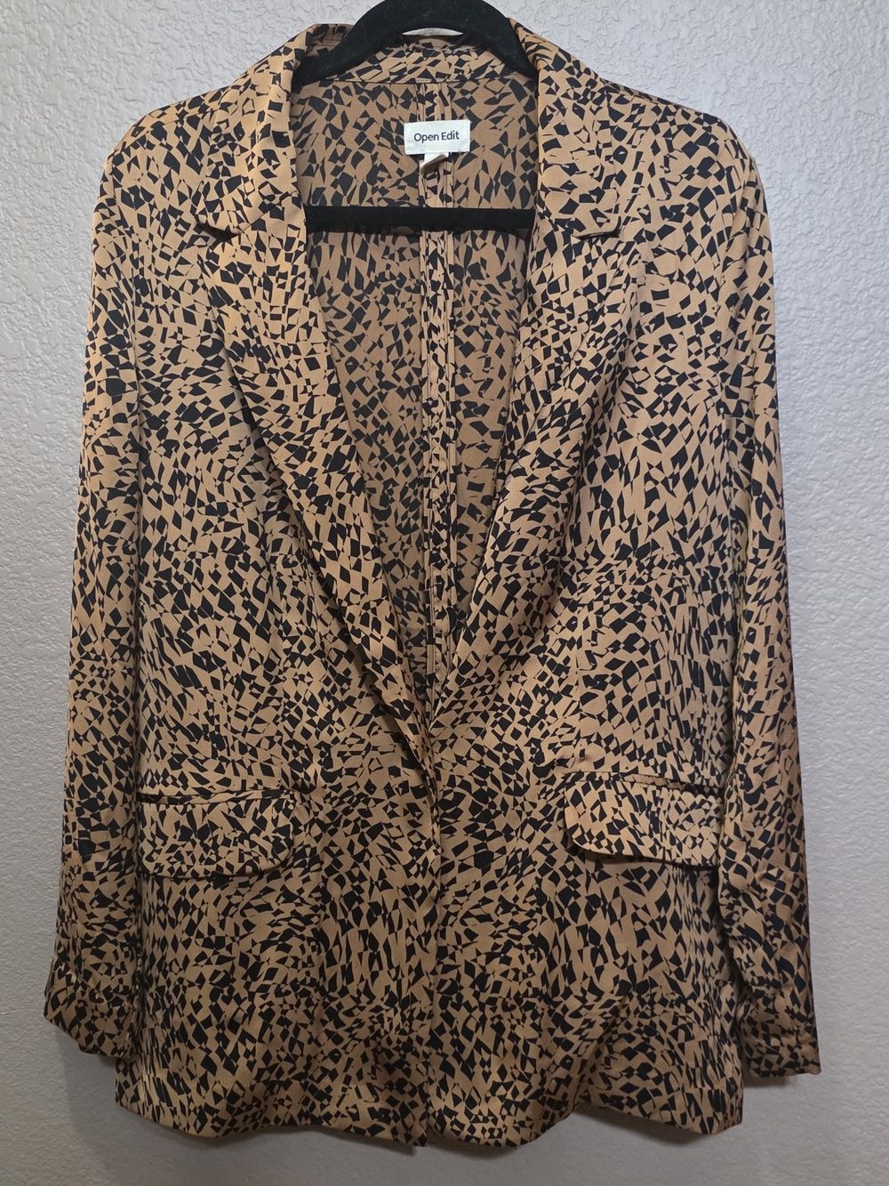 Open Edit Abstract Print Blazer